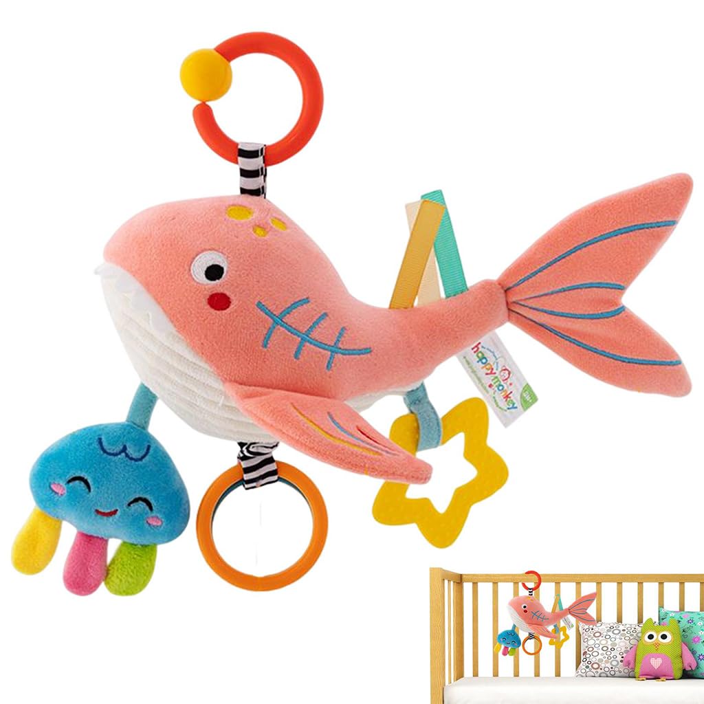 PATPAT Cute Cradle Hanging Toy for Baby Stroller Hanging Toy Sensory Toy Crib Hanging Toy Soft Stuff Toy Dolphin Toy Teether Toy Rattle Toy for Toddlers Shower Gift for Baby (Pink) PATPAT Cute Cradle Hanging Toy for Baby Stroller Hanging Toy Sensory Toy Crib Hanging Toy Soft Stuff Toy Dolphin Toy Teether Toy Rattle Toy for Toddlers Shower Gift for Baby (Pink)